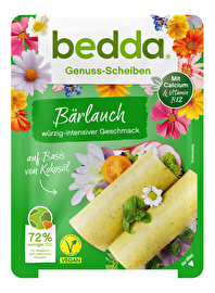 Du willst Frühling auf der Zunge? Dann schnapp dir diese pflanzlichen Scheiben Bärlauch von bedda mit feinem Bärlauchkick.