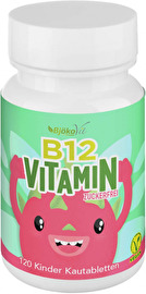 Die Vitamin B12 Kinder-Kautabletten von Bjökovit sind ideal für Kinder und Jugendliche, um den erhöhten Bedarf an Vitamin B12 in der Wachstumsphase sicherzustellen.