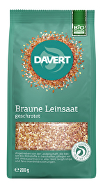 Davert bietet dir geschrotete braune Leinsaat an, die das Einweichen überflüssig macht. Sie eignet sich ideal für Smoothies, Fruchtsäfte, Müslis und Soßen oder als Topping für Joghurt und Quarkalternativen.