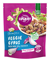 Das Veggie Gyros von Davert ist eine fertige Mischung für veganes Gyros.