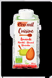 Ecomil Mandel Cuisine basiert auf besten, spanischen Qualitätsmandeln und ist ideal zum Kochen und zum Backen geeignet. Die Cuisine stellt eine perfekte Alternative zu Sojacreme dar.