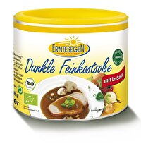 Dunkle Feinkostsoße von Erntesegen schmeckt wunderbar zu Bratlingen oder Braten. Der Inhalt reicht für 2 l. Jetzt günstig bei kokku im veganen Onlineshop bestellen!