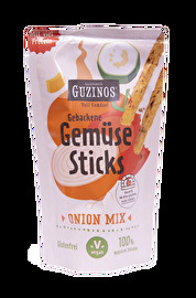 Die Gemüsesticks Zwiebel Mix von Guzman's Guzino sind die perfekte Begleitung für den nächsten Ausflug.