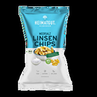Mach's Dir mit den neuen BIO Linsen Chips Meersalz von Heimatgut gemütlich.