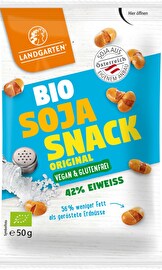 Die Landgarten Bio Knabber Soja Tüte beinhaltet nur geröstete Bio-Sojabohnen aus österreichischem Anbau. Vegan und günstig bei kokku kaufen!