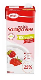 Für alle, für die bevorzugt Schlagcreme mit Eis bzw. Kuchen statt umgekehrt essen, ist das 1L Gastro-Format der gesüßten Schlagfix Schlagcreme von LeHA genau das Richtige.