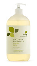 Das Duschbad Haut & Haar Kamille Birke von Lenz Naturpflege empfiehlt sich allen, die es gerne unkompliziert haben, und für unterwegs.