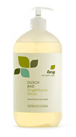Das erfrischende Duschbad mit Ringelblume und Minze von Lenz Naturpflege belebt und pflegt deine Haut.