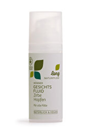 Die Männer Gesichtsfluid Zirbe Hopfen von Lenz Naturpflege spendet der männlichen Haut nach der Rasur eine angenehm herbe Frische. Die Essenzen aus Hopfen und Zirbe pflegen und regenerieren die Haut nachhaltig und sorgen für ein spürbares Wohlbefinden!