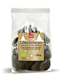 Die veganen Lebkuchenherzen mit Kirschfüllung von Linea Natura sind äußerlich ein Hingucker und innerlich einfach nur lecker! Jetzt günstig bei kokku hamstern!