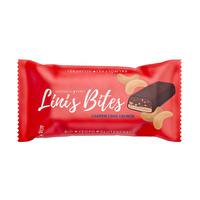 Cremig, nussig im Geschmack mit herben sowie sinnlichen Aromen roher Kakaonibs und geschmolzener Kakaomasse. Das ist Cashew Choc Crunch von Lini's Bites. Frei von Laktose und Gluten.