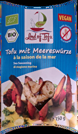 Tofu mit Meereswürze von Lord of Tofu könnt ihr leicht mit etwas Knoblauch und Olivenöl in der Pfanne braten oder am Spies auf den Grill legen. Jetzt günstig bei kokku kaufen!