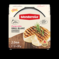 Dank Mondarella ist die cremig-milde Camembert-Alternative jetzt auch als Grill Blanc erhältlich.