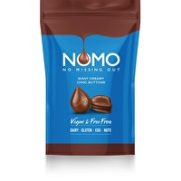 Die Creamy Giant Buttons von Nomo sind der perfekte Snack für Zwischendurch und unterwegs.