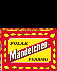 Der Polak Mändelchen Pudding von RUF ist ein klassischer Grießpudding mit feinen Mandelstückchen. Einfach in 500ml kochender Pflanzenmilch mit 40 Gramm Zucker vermengen und abkühlen lassen.