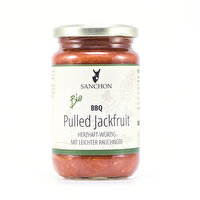 Das BBQ Pulled Jackfruit von Sanchon ist dem klassischen, nordamerikanischem Barbecue nachempfunden.
