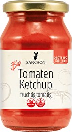 Der Bio Tomaten Ketchup von Sanchon begeistert mit seinem fruchtig-tomatigen Geschmack und verleiht jedem Gericht eine köstliche, harmonische Note.