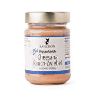 Der Cheesana Rauch-Zwiebel von Sanchon auf Basis von Cashewkernen eignet sich auch wunderbar zum Überbacken.