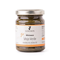 Die Würzsauce Mojo Verde von Sanchon ist eine kanarische Spezialität.