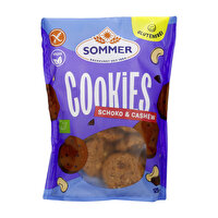 6 einzelne Schoko-Cashew-Cookies von Sommer in der praktischen Faltschachtel - lecker und ideal für unterwegs! Jetzt günstig bei kokku im veganen Onlineshop kaufen!