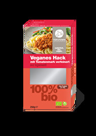 Mit dem veganen Hack mit Tomatenmark von TOFUTOWN kannst du dich kreativ in der Küche austoben.