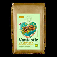 Das DIY Seitan Fix Pulver 250g im praktischen Haushaltsformat von Vantastic Foods macht die eigene Herstellung von Seitan zum Kinderspiel.