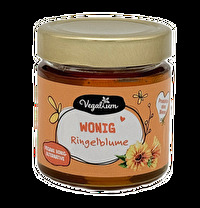 Wer eine richtig gute, vegane Alternative zu Blütenhonig sucht, wird den Ringelblumen Wonig von Vegablum lieben! Der volle süße Geschmack einer Sommerwiese steckt da im Glas. Das schmeckt man!