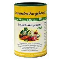 Die gekörnte vegane Gemüsebrühe von WELA für 34 Liter Gemüsebrühe. Jetzt günstig bei kokku, deinem veganen Onlineshop, kaufen!