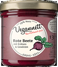 Der Rote Beete Aufstrich von Vegannett vereint Rote Beete mit Äpfeln und erlesenen Gewürzen.