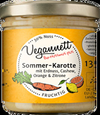 Mit dem Sommerkarotte Aufstrich von Vegannett holst du dir die Sonne nach Hause.