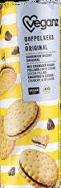 Die Originalen Doppelkekse von Veganz erinnern dich sicherlich an einen bekannten Klassiker im Keksregal.