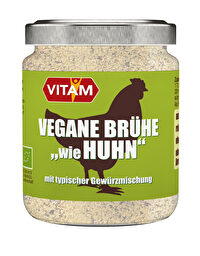 Vegane Brühe wie Huhn von VITAM – Herzhaft wie Hühnerbrühe, ganz ohne Tier.
