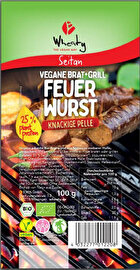 Mit der Feuerwurst steuert Wheaty eine scharf-würzige Art Bratwurst zu jedem Grillgut bei.