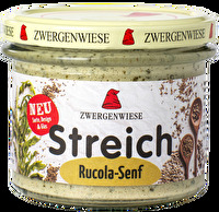 Der Rucola-Senf Streich von Zwergenwiese ist ein deftig-würziger Aufstrich, der alle Fans herzhaft-rustikaler Geschmäcker auf ihre Kosten kommen lässt.
