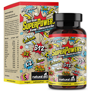 Daily Vegan Superpowers - Vitamine & Mineralien für Kids