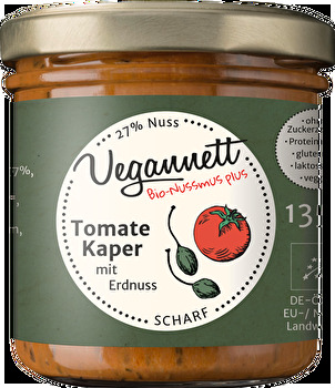 Vegannett - Aufstrich Tomate Kaper mit 27% Erdnussmus