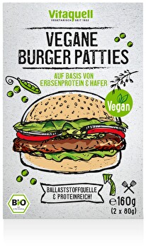 Vitaquell - Vegane Burger Patties - mit Erbsenprotein (2x80g)