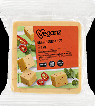 Veganz - Geniesserstück Pikant - Käsealternative am Stück