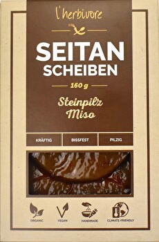 l'herbivore - Seitan Scheiben Steinpilz Miso
