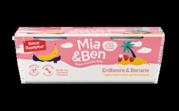 Mia & Ben - Joghurtalternative °Erdbeere & Banane° (2x100g)