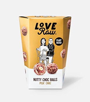 LoveRaw - Nutty Choc Balls M:lk Choc Box