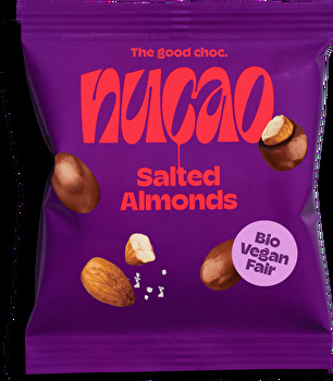 nucao - Salted Almonds in Zartbitterschokolade
