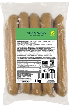 veggyness - Vegane Bratwurst Großpack (10x100g)