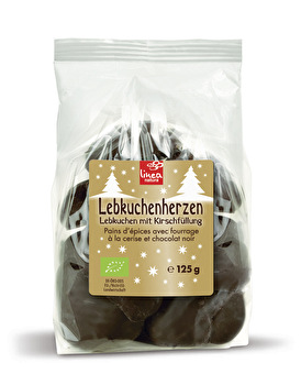 Linea Natura - Lebkuchenherzen mit Kirschfüllung