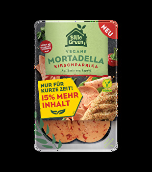 Billie Green - vegane Mortadella mit Kirschpaprika +15% mehr Inhalt