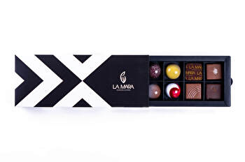 LA MARA - Pralinenbox Classy 12er - alkoholfrei