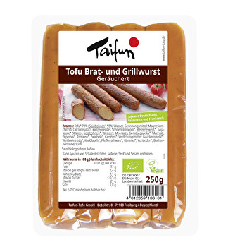 Taifun - Tofu Brat- und Grillwurst Geräuchert (ehem. Räucherknacker)