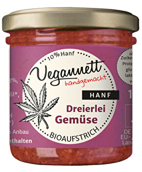 Vegannett - Aufstrich Dreierlei Gemüse mit Hanf