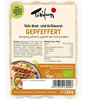 Taifun - Tofu Brat- und Grillwurst Gepfeffert (ehem. Grillknacker)