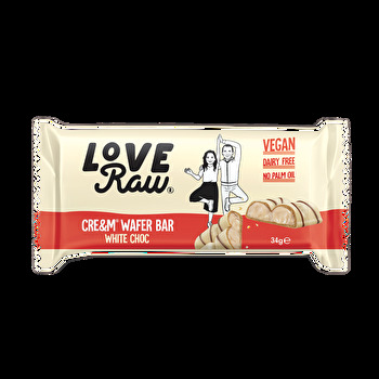 LoveRaw - WHITE CHOC Cre&m Wafer Bar